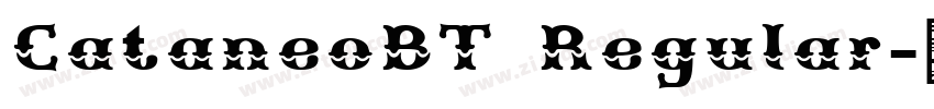CataneoBT Regular字体转换